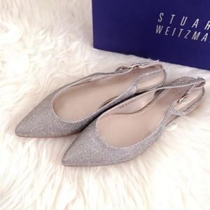 BNIB Stuart Weitzman Glittered Flat
